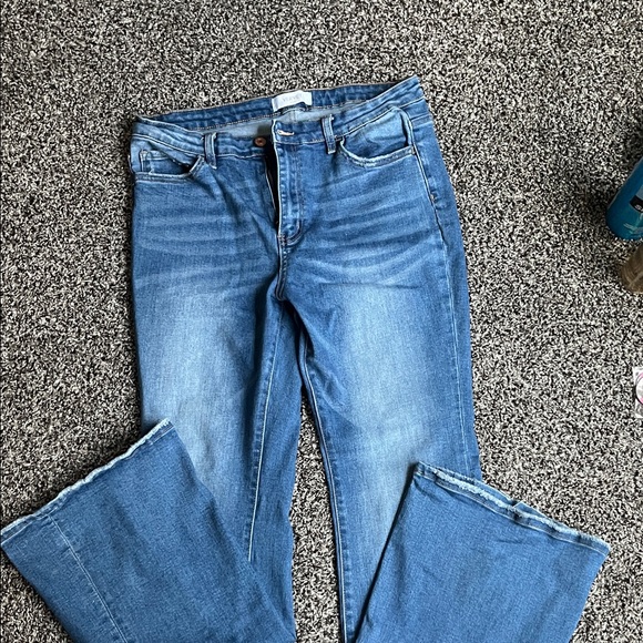 Stylish Blue Flare Women's Jeans - Picture 1 of 4